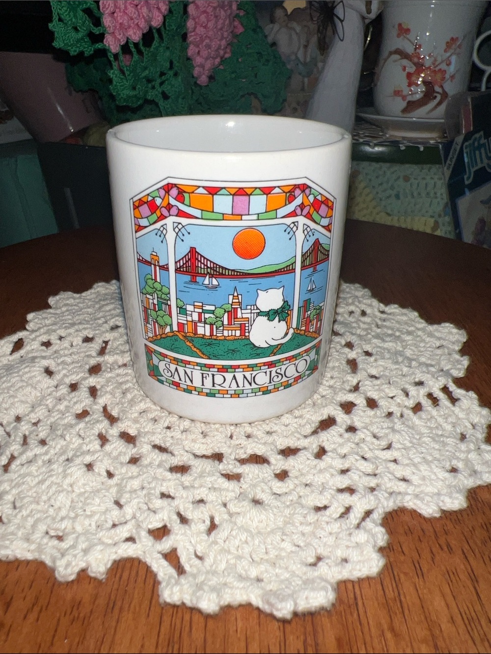 San Francisco Scenic Cat mini Ceramic Mug